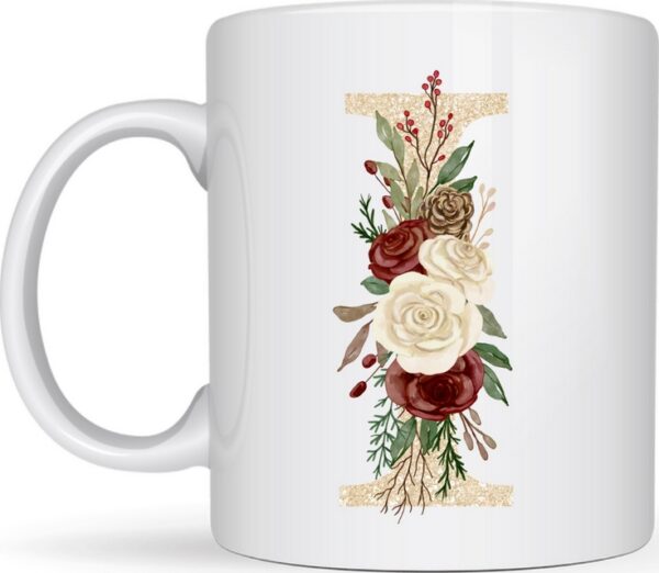 Mug Lettre et Fleurs – Image 9