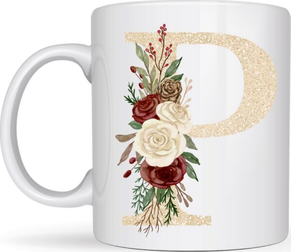 Mug Lettre et Fleurs – Image 15