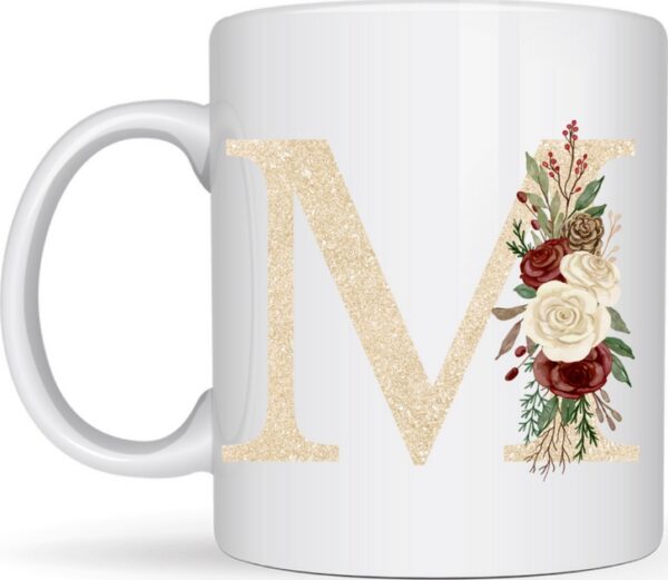 Mug Lettre et Fleurs – Image 12