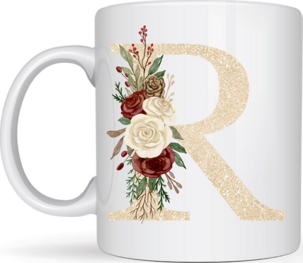 Mug Lettre et Fleurs – Image 16