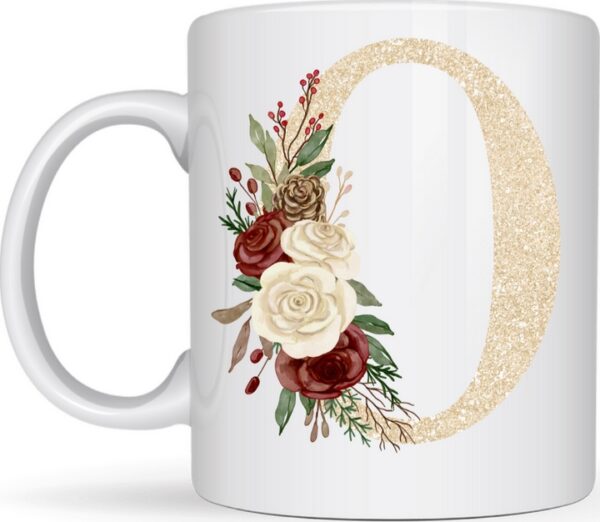 Mug Lettre et Fleurs – Image 14