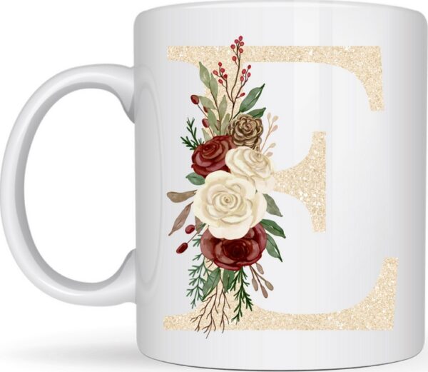 Mug Lettre et Fleurs – Image 6