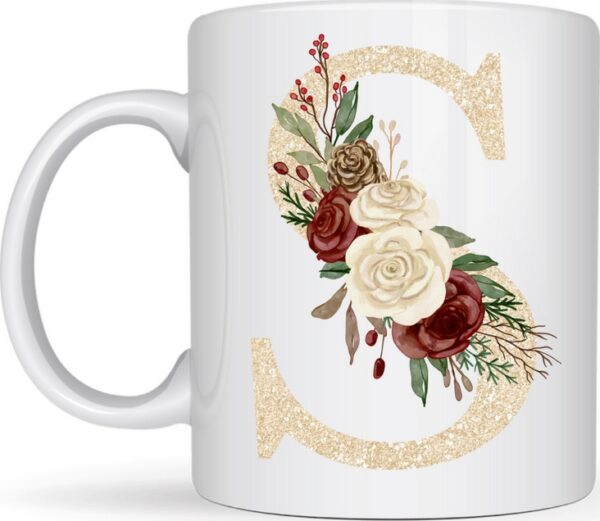 Mug Lettre et Fleurs – Image 17