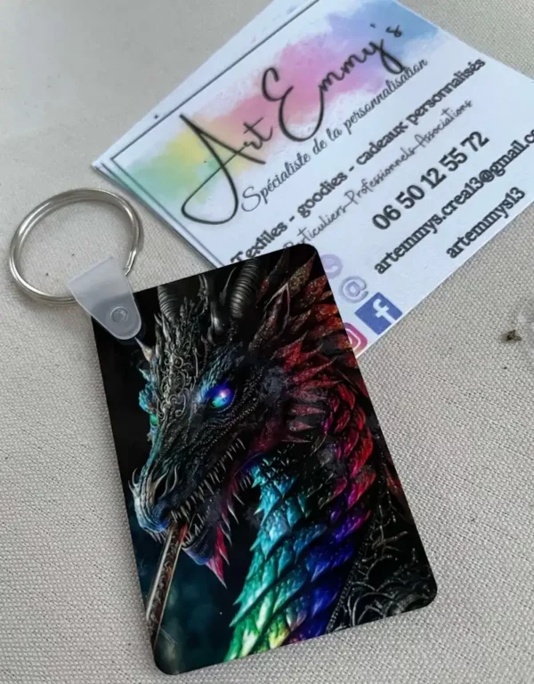 Porte clefs rectangle