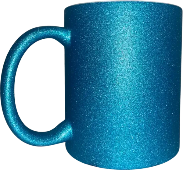 Mug paillettes Bleu Electrique