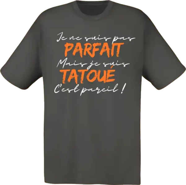 Homme tatoué Gris foncé