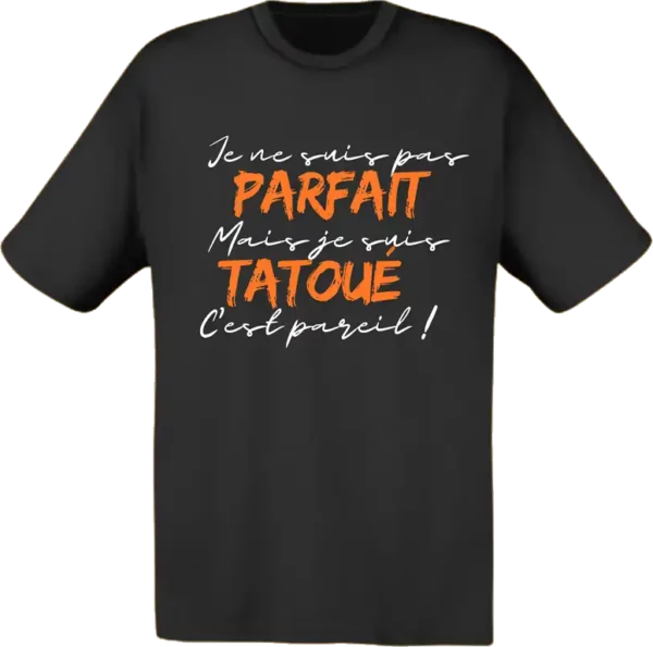 Homme tatoué Noir