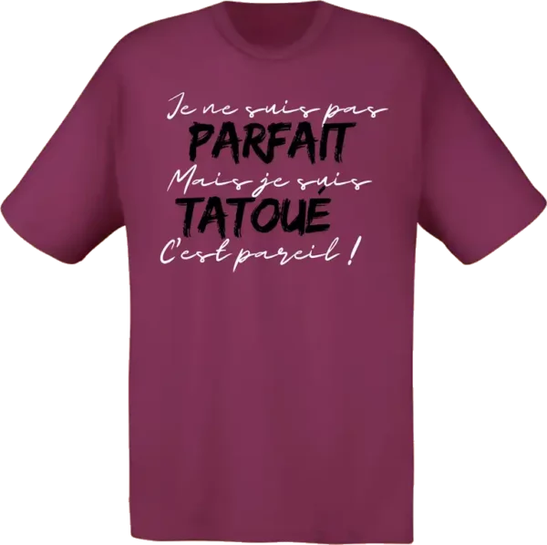 Homme tatoué Violet