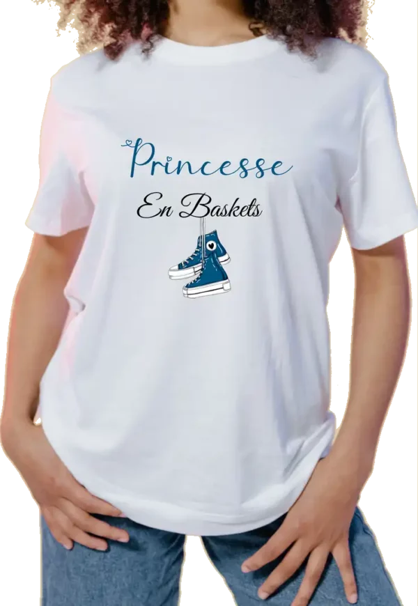 T-Shirt Femme - Princesse en baskets