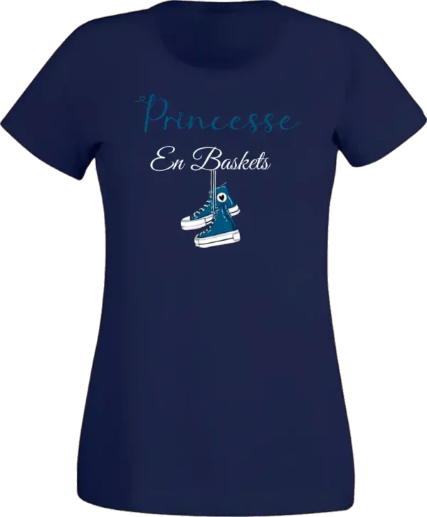 T-Shirt Femme - Princesse en baskets – Image 4