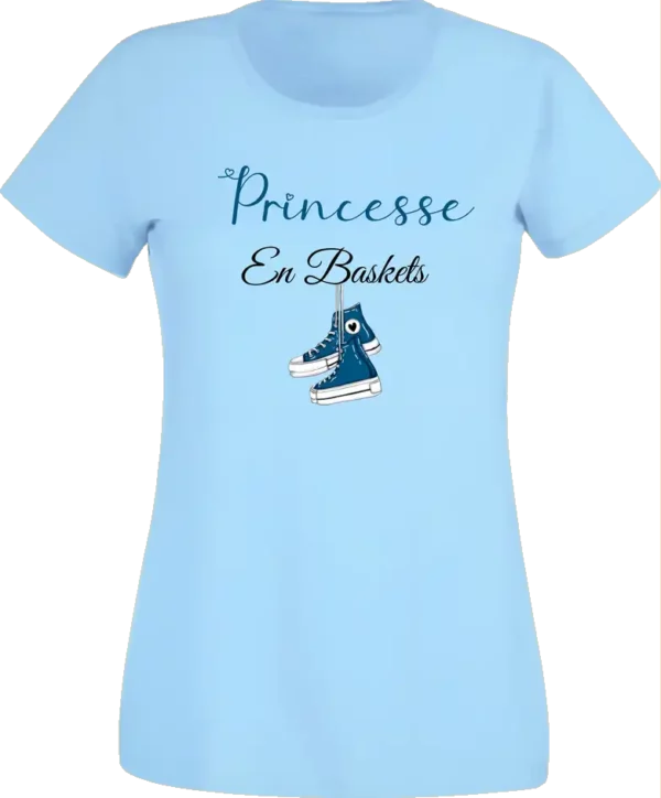 T-Shirt Femme - Princesse en baskets – Image 5