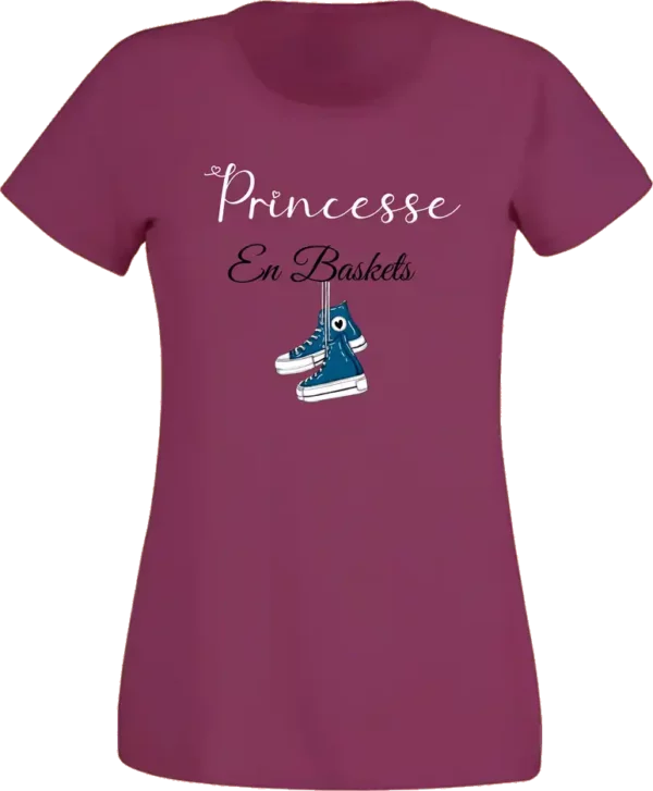 T-Shirt Femme - Princesse en baskets – Image 6