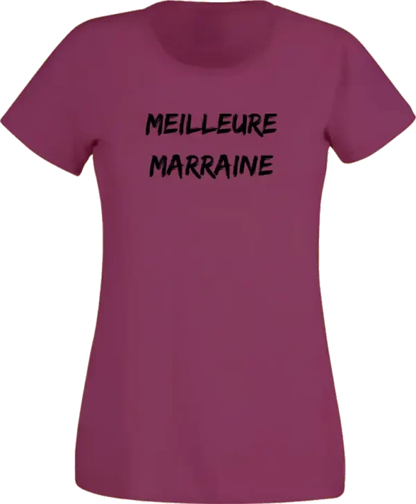 T-Shirt Femme - Meilleure Marraine – Image 2
