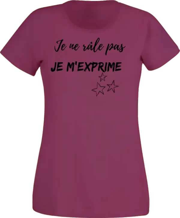 T-Shirt Femme - Je ne râle pas – Image 6