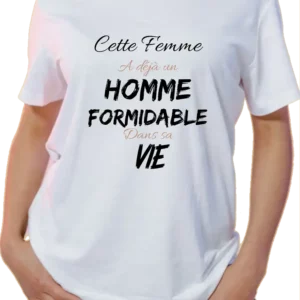 T-shirt Homme formidable Blanc