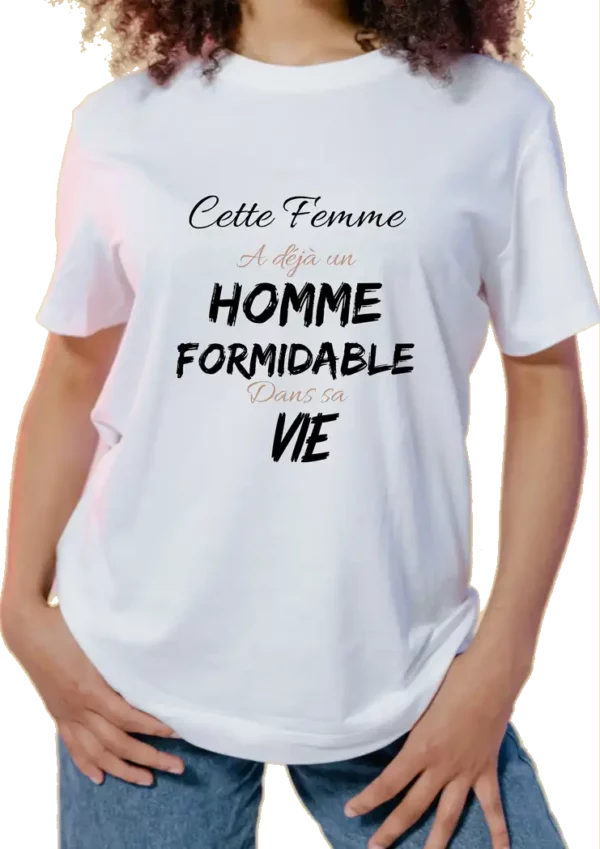 T-shirt Homme formidable Blanc