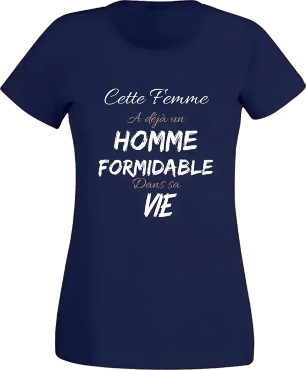 T-shirt Homme formidable Bleu foncé