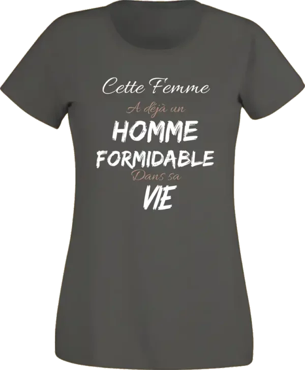 T-shirt Homme formidable Gris foncé