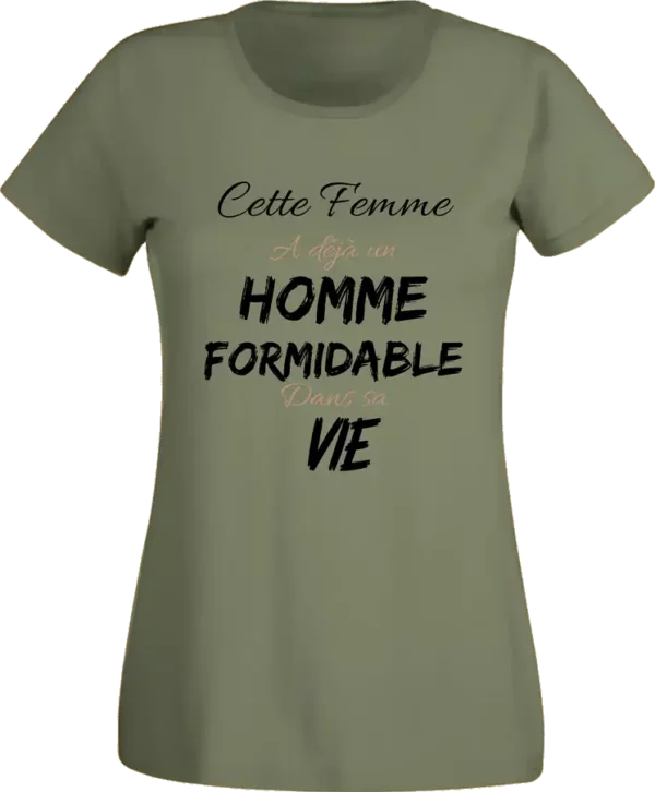 T-shirt Homme formidable Kaki