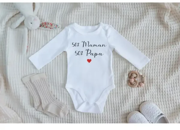 Body Bébé - 50% Maman 50% papa – Image 2