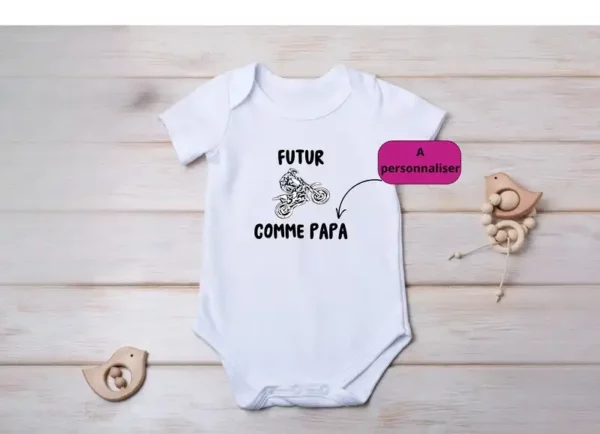 Body Bébé -  Futur motard comme