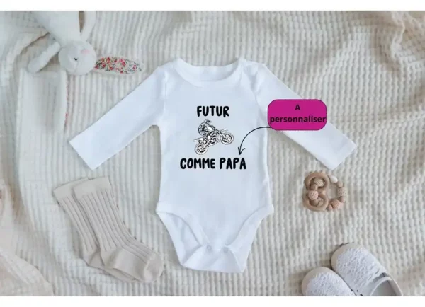 Body Bébé -  Futur motard comme – Image 2