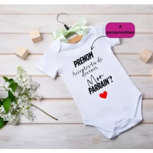 Body Bébé -  Acceptes tu de devenir mon parrain